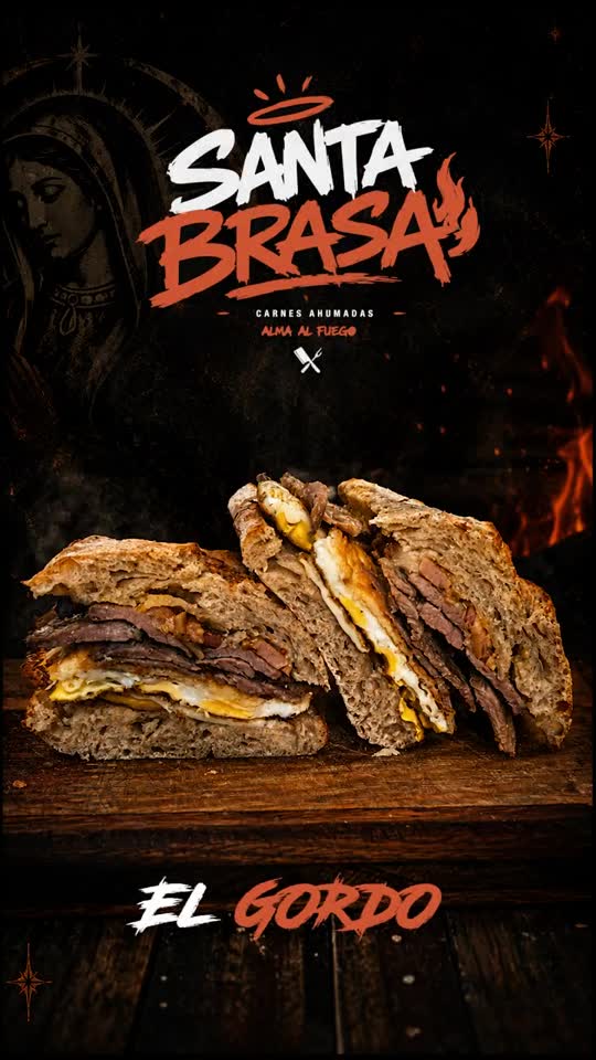 El Gordo, sándwich de bondiola ahumada
